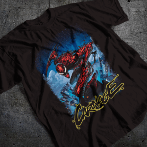 Red Symbiote Guy Graphic Shirt Mockup