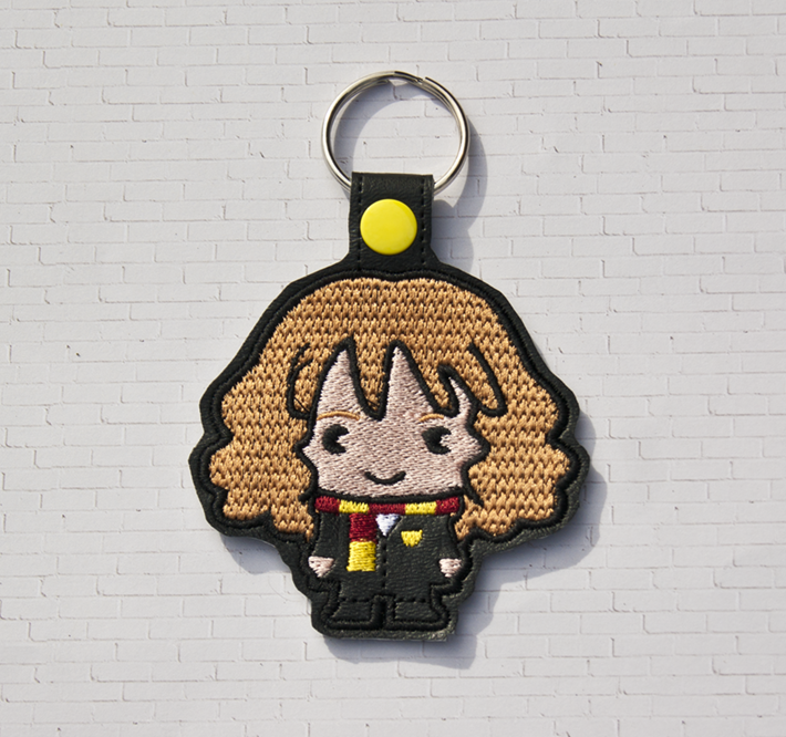 Chibi Wizard Girl Key Fob