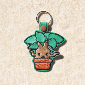 Chibi Screaming Plant Key Fob