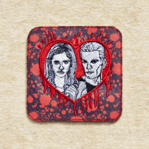 Slayer And Vampire Bloody Heart Coasters