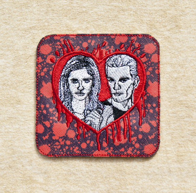 Slayer And Vampire Bloody Heart Coasters