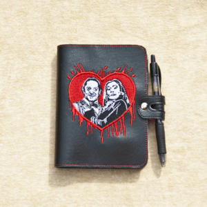 Creepy Couple Bloody Heart Notebook