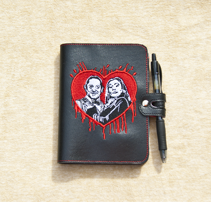 Creepy Couple Bloody Heart Notebook