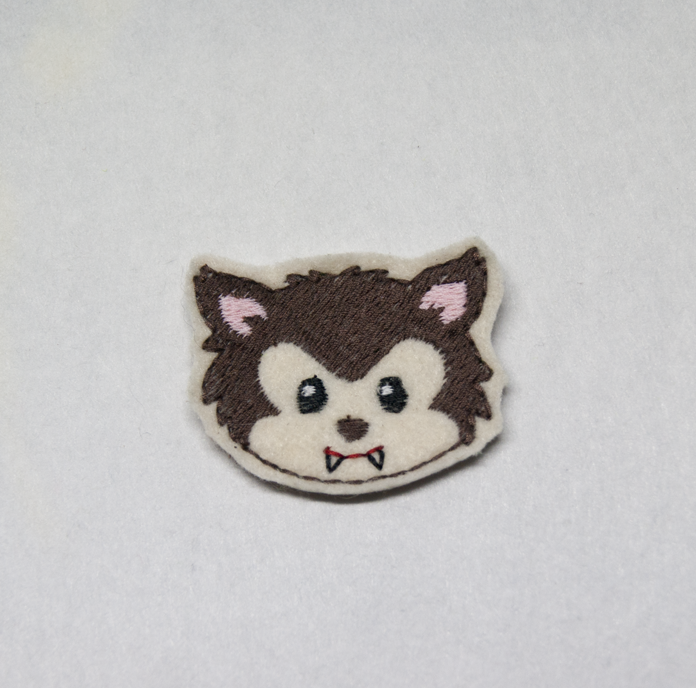 Werewolf Face Hair Clip