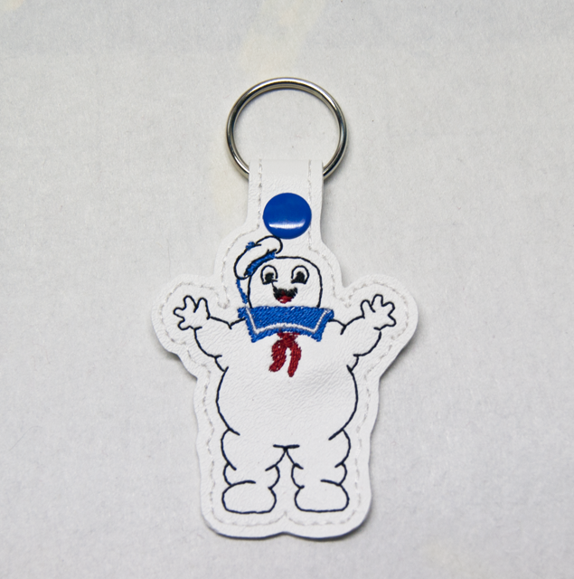 Marshmallow Ghost Key Fob