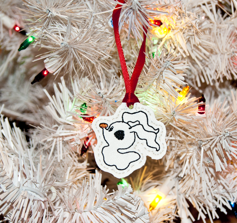 Ghost Dog Ornament