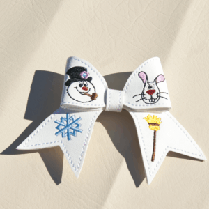 Snowman Cheer Bow