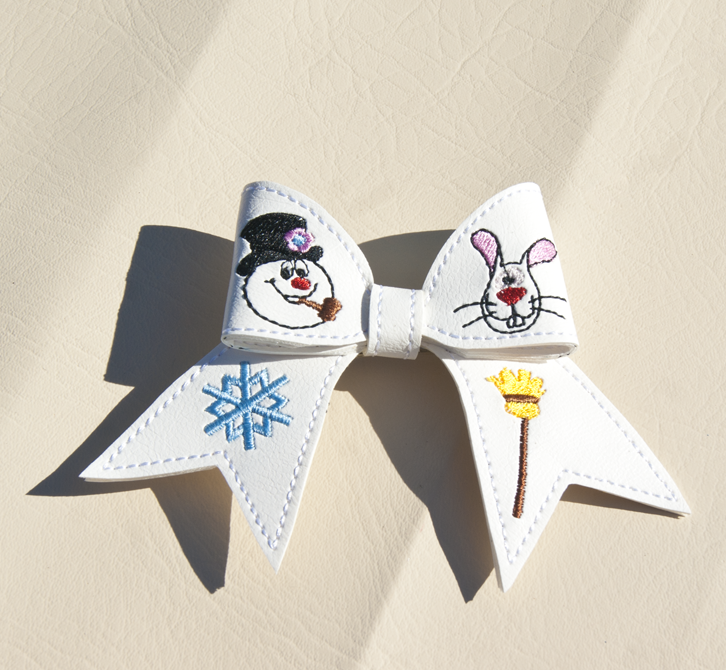 Snowman Cheer Bow