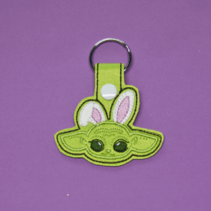 Bunny Baby Green Alien Key Fob