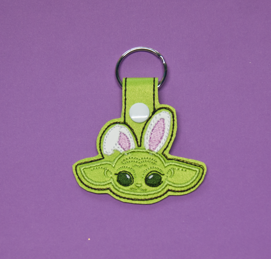 Bunny Baby Green Alien Key Fob