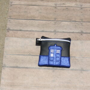 Time & Spaceship Coin Pouch