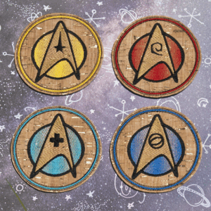 Starship Duty Badge Coasters
