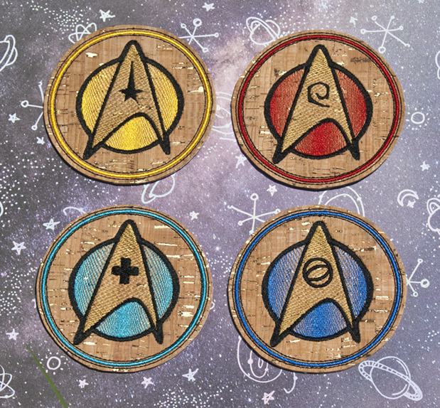 Starship Duty Badge Coasters