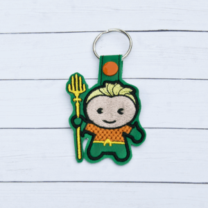 Classic Chibi Aquatic Hero Key Fob