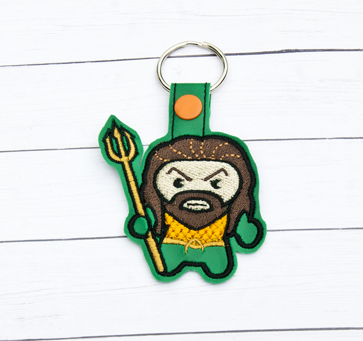 Chibi Aquatic Hero Key Fob