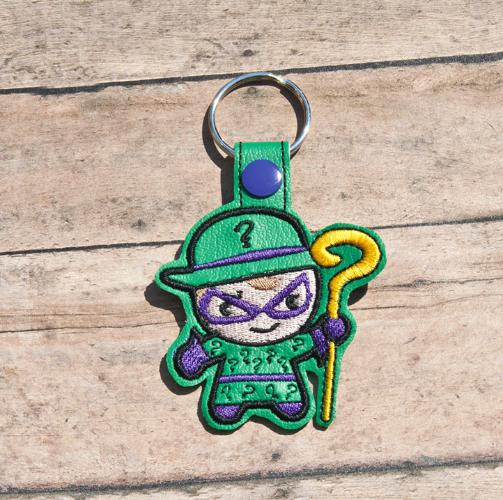 Chibi Clever Puzzle Guy Key Fob