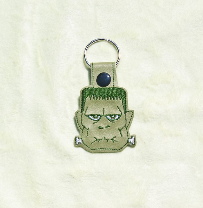 Frankenstein's Monster Face Key Fob