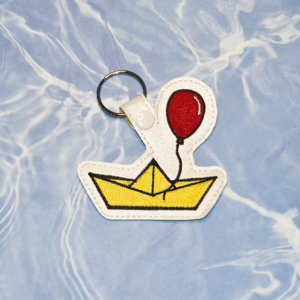 Paper Boat Key Fob
