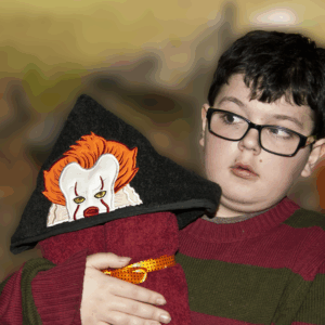 Evil Clown Hooded Towel