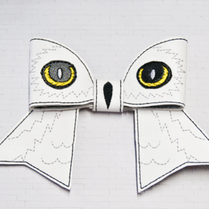 White Owl Cheer Bow