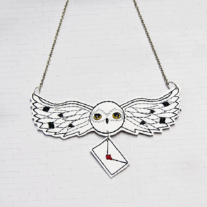 White Owl Necklace