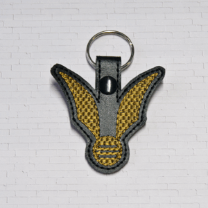 Winged Golden Ball Key Fob