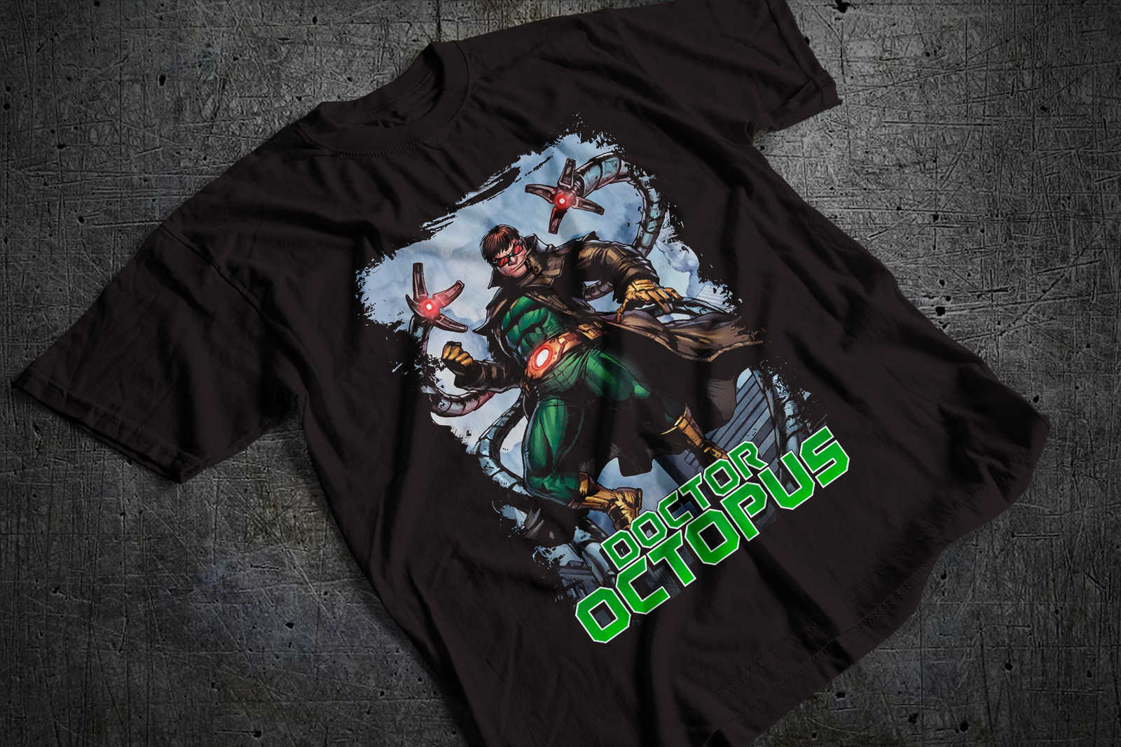 Metal Octopus Arm Guy Shirt Mockup