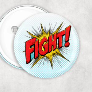 Fight! Comic Button Mockup