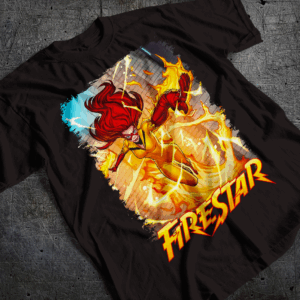 Fire Girl Shirt Mockup