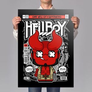 Red Demon Art Print Mockup