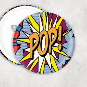 Pop Art Button Mockup