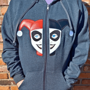 Harlequinn Split Zipper Hoodie