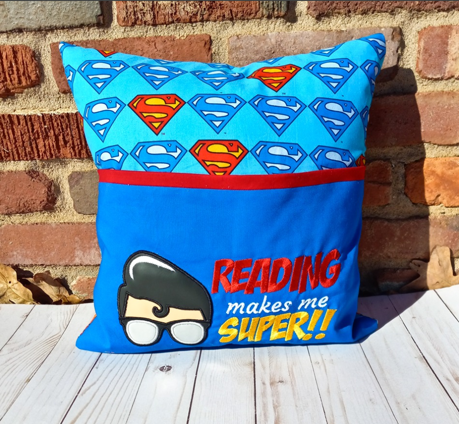 Reading Makes Me Super Reading Pillow