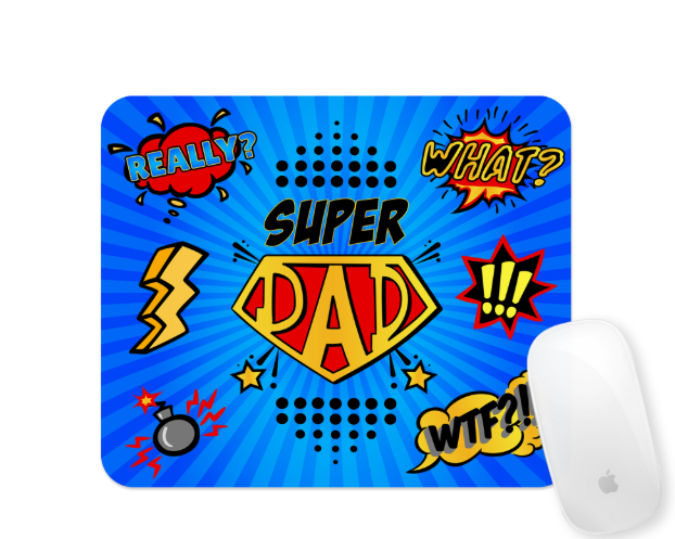 Super Dad Mousepad Mockup