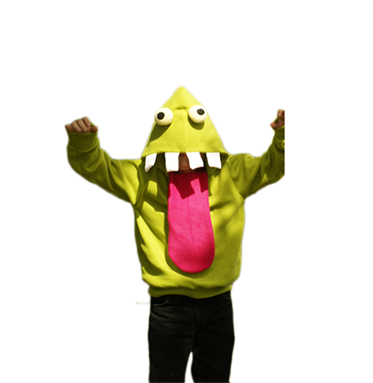 Monster Hoodie Handmade