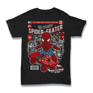 Spider Skater Shirt Mockup