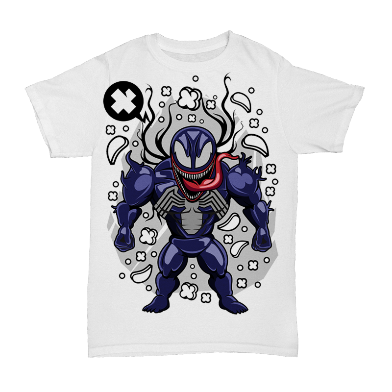 Symbiote Guy Shirt Mockup