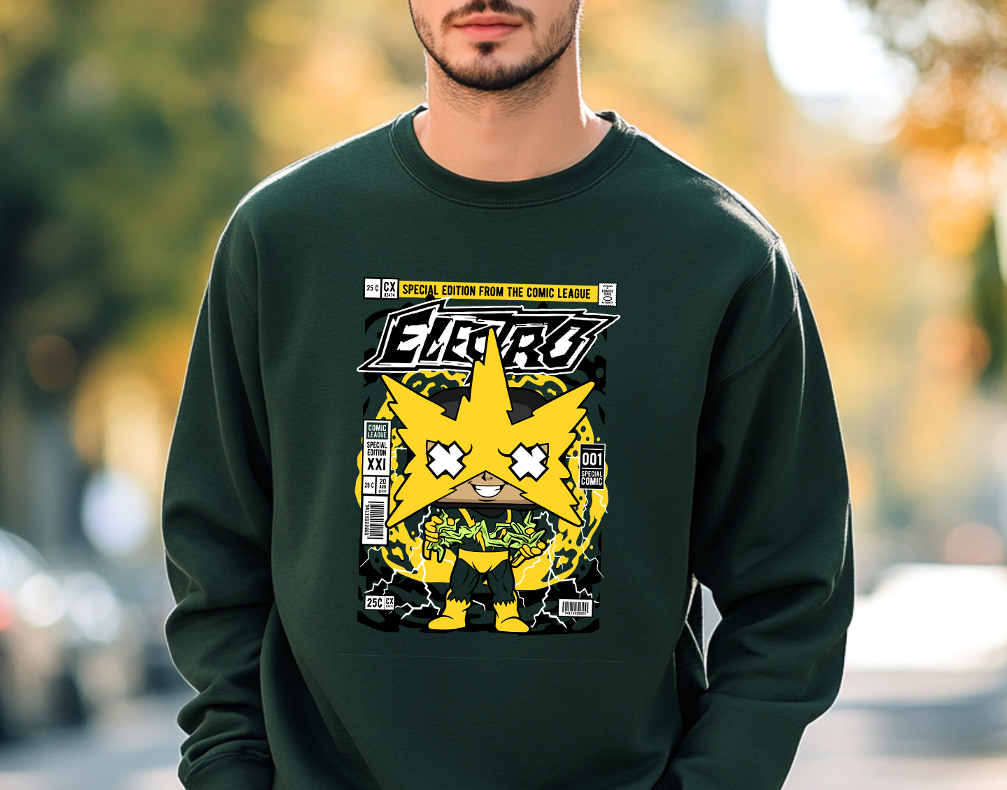 Electric Guy Shirt Mockup