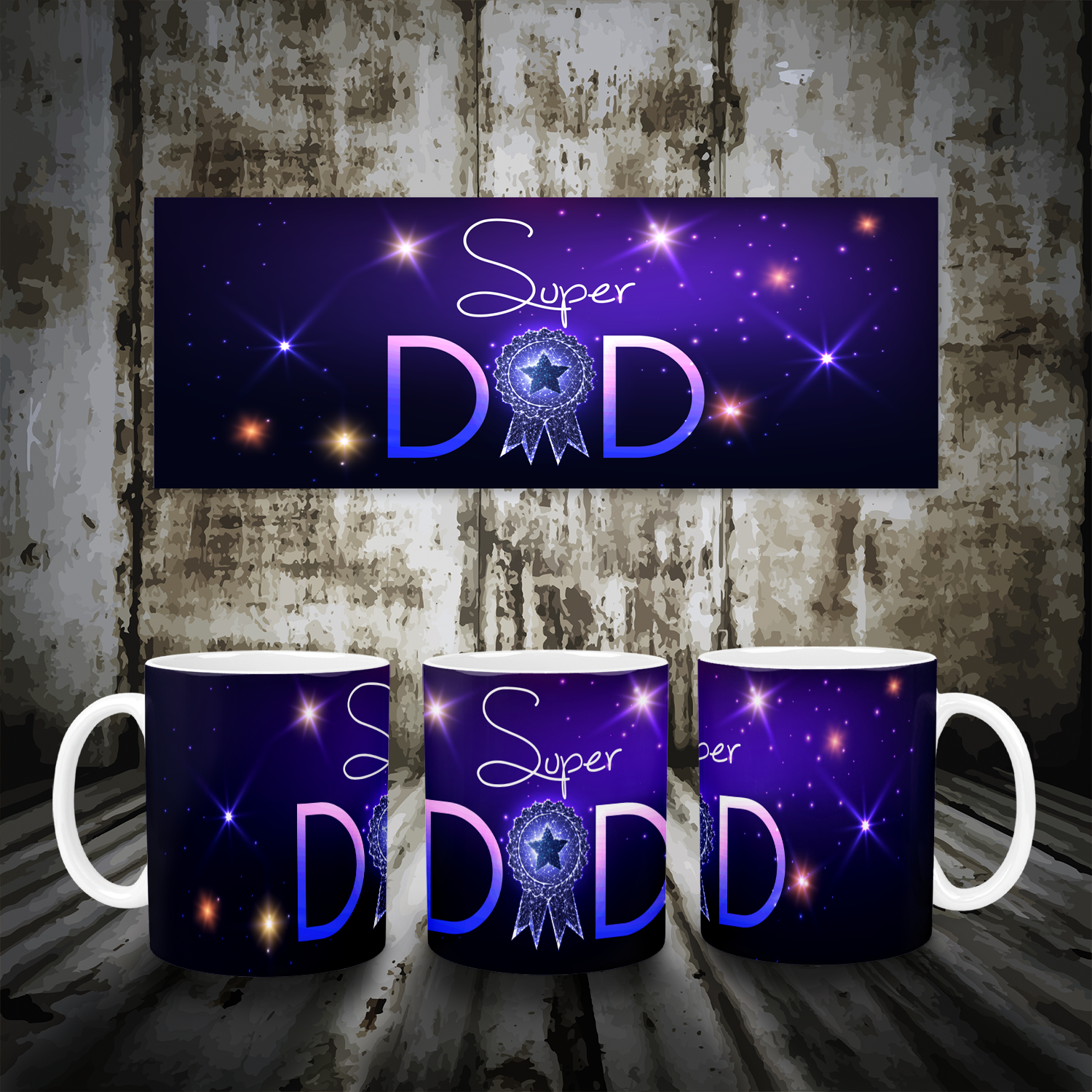 Super Dad Mug Mockup