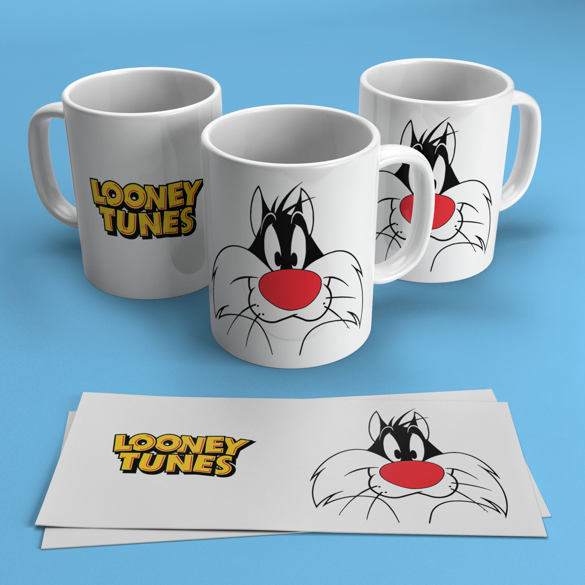 Cat Face Mug Mockup