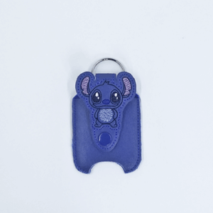 Blue Alien Hand Sanitizer Holder back