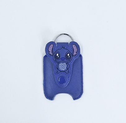 Blue Alien Hand Sanitizer Holder back