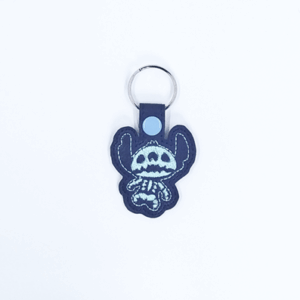 Electrified Blue Alien Key Fob