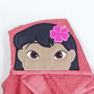 Hawaiian Cutie Hooded Towel