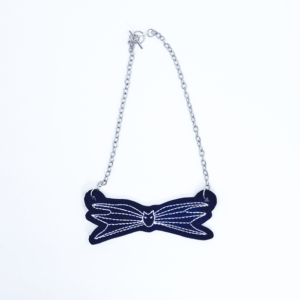 Pumpkin King's Bow Tie Necklace