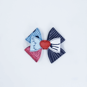 Stacked Pumpkin Tux And Stitch Girl Hair Bow