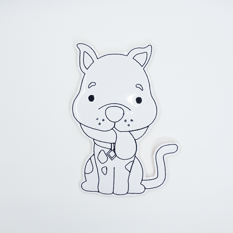 Detective Dog Color Tile