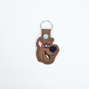 Detective Dog Head Key Fob