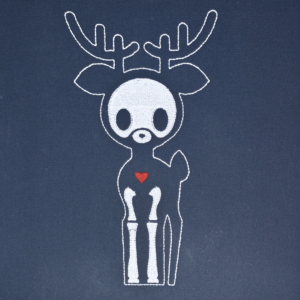 Reindeer Skeleton Canvas