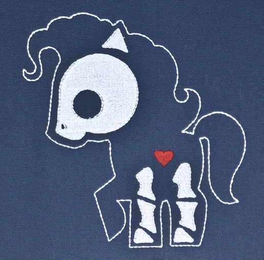 Pony Skeleton Canvas